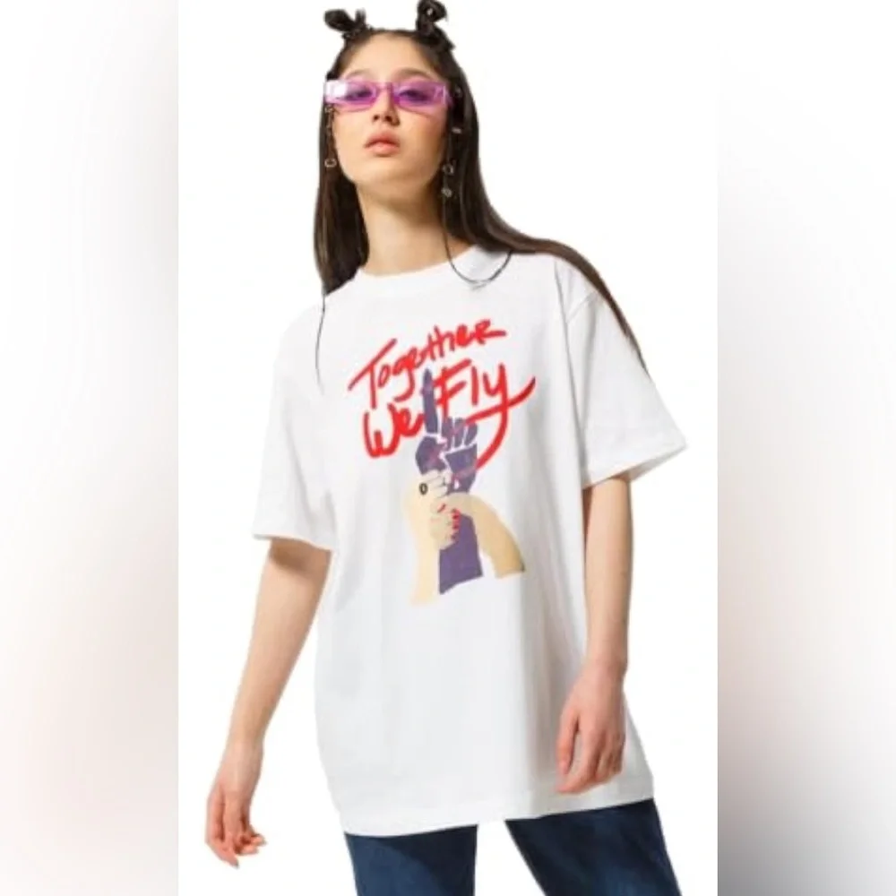 Nike Fly Collective Optimism Women’s Together We Fly Tee Shirt Size Large NWT